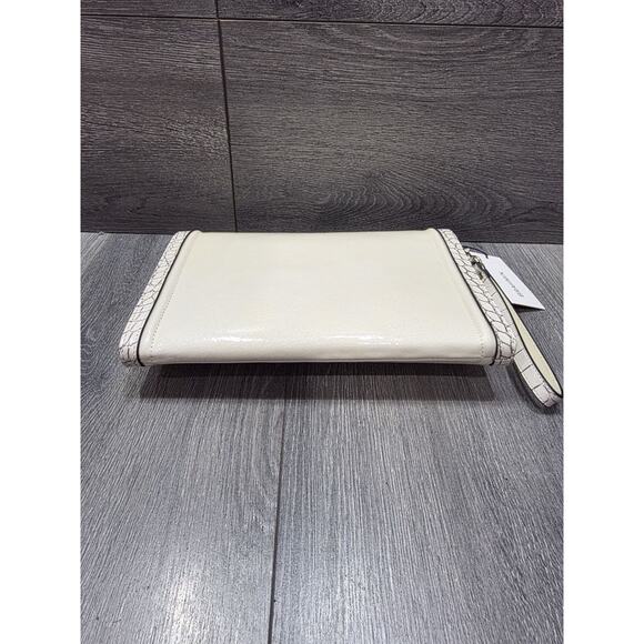 Brahmin Ruth Ivory Benett wristlet Large Leather B000506 - Picture 7 of 8